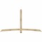 Ekena Millwork Bellingham Rough Sawn Timber Gable Bracket, Douglas Fir, 96"W x 52"H x 4"D x 4"F, 13/12 Pitch GBW096X52X0404BEL00RDF - alternate 1